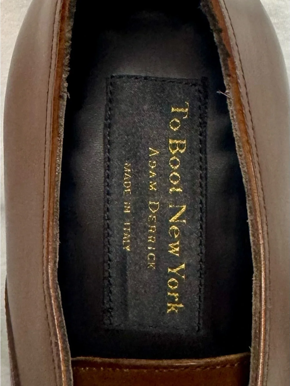 To Boot New York Brown Leather Plain-Toe Derby